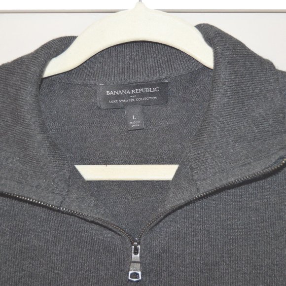 Banana Republic Quarter Zip Sweater - Picture 2 of 3